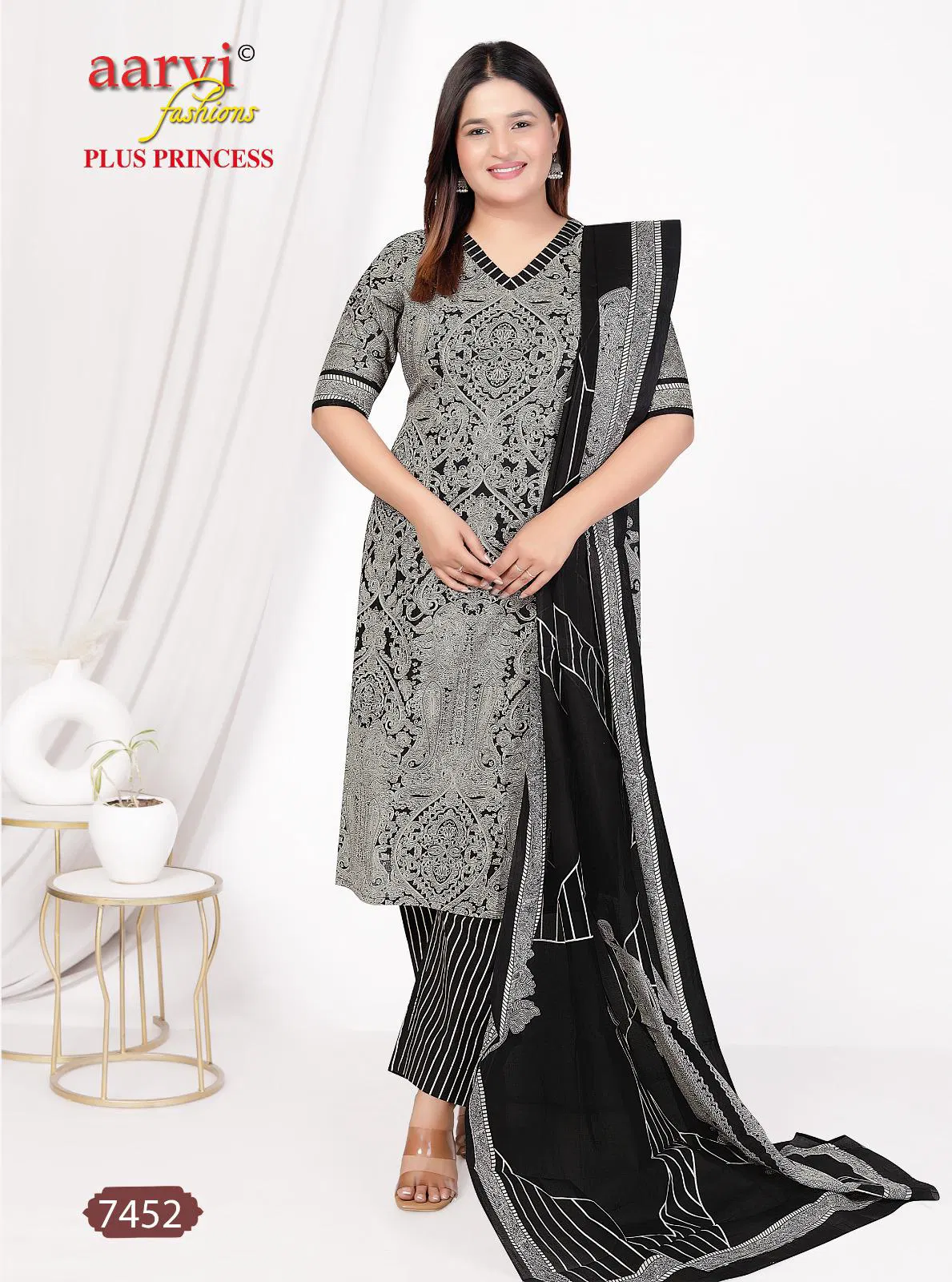Plus Princess Vol 4 By Aarvi Printed Cotton Readymade Dress Exporters In India